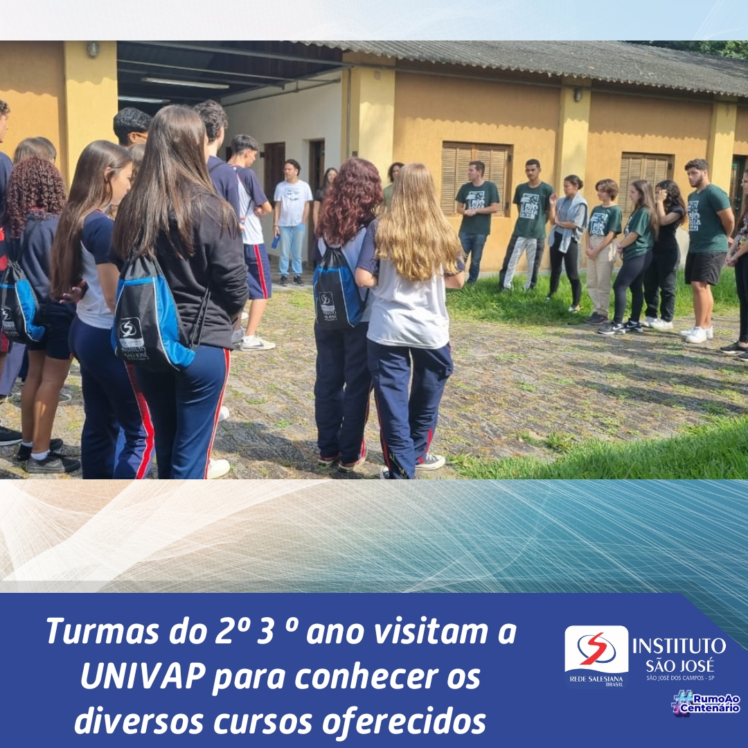 Turmas do 2ºe 3º ano do Ensino Médio visitam a UNIVAP