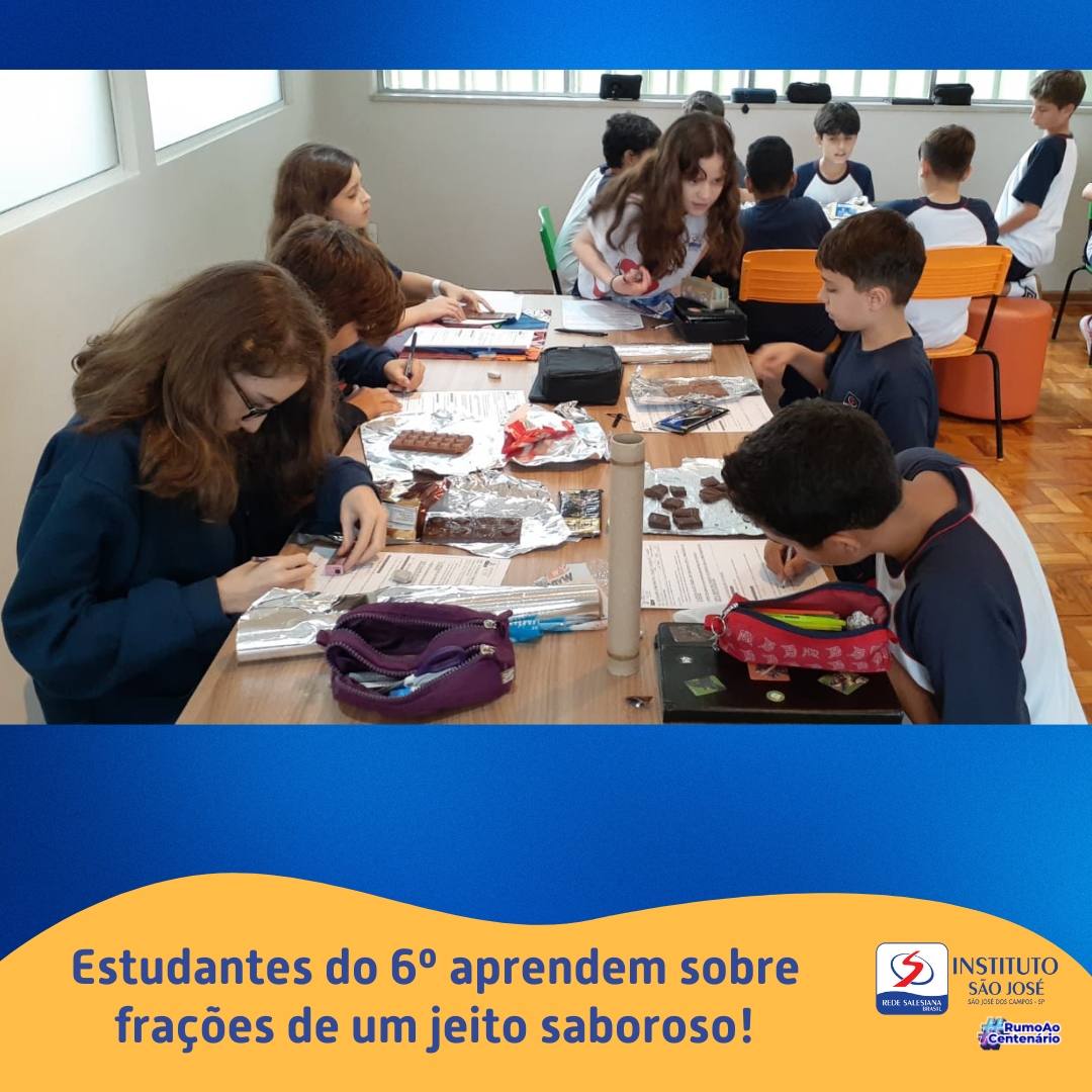 Estudantes do 6º ano aprendem sobre frações de um jeito saboroso!