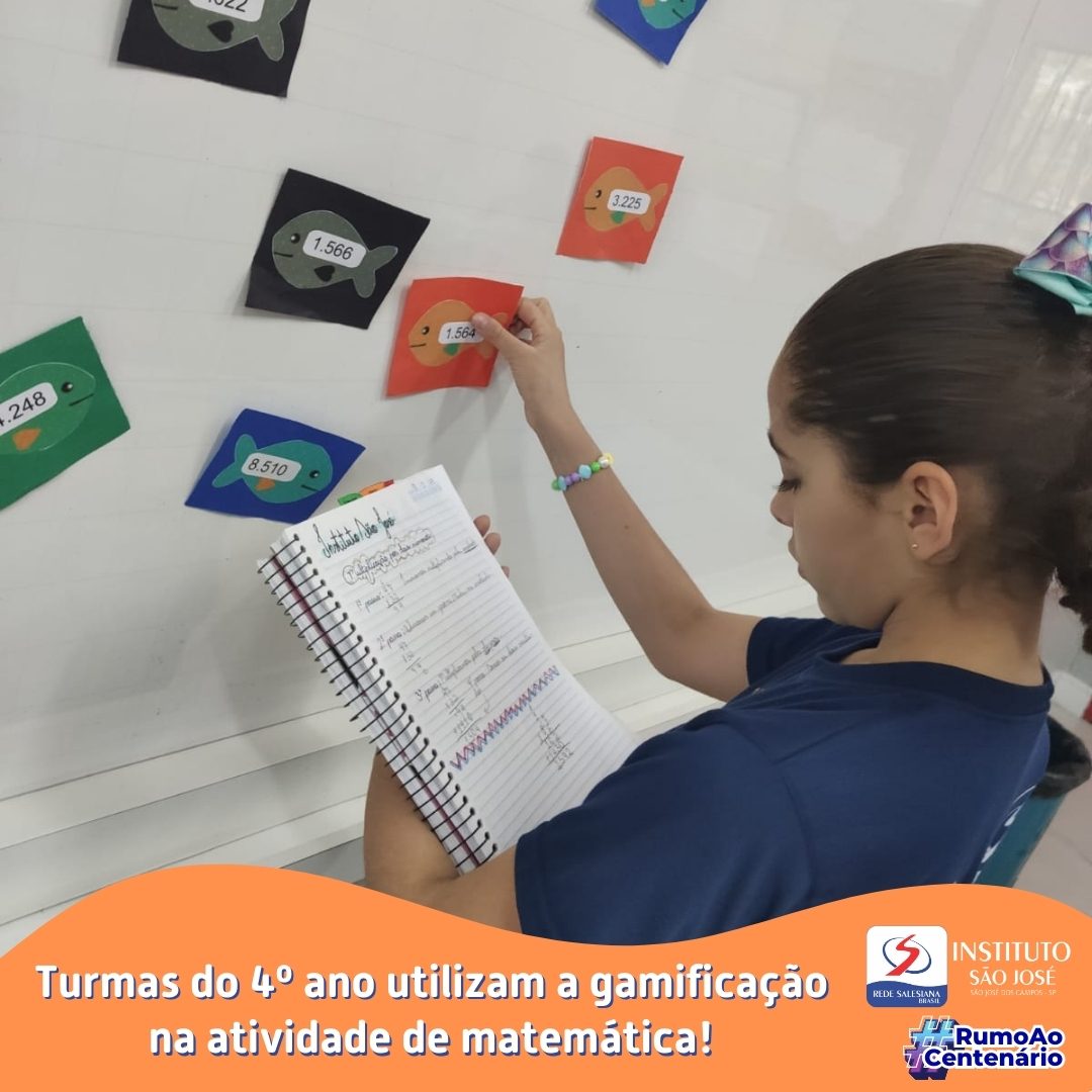 Turmas do 4º ano utilizam a gamificação na atividade de matemática