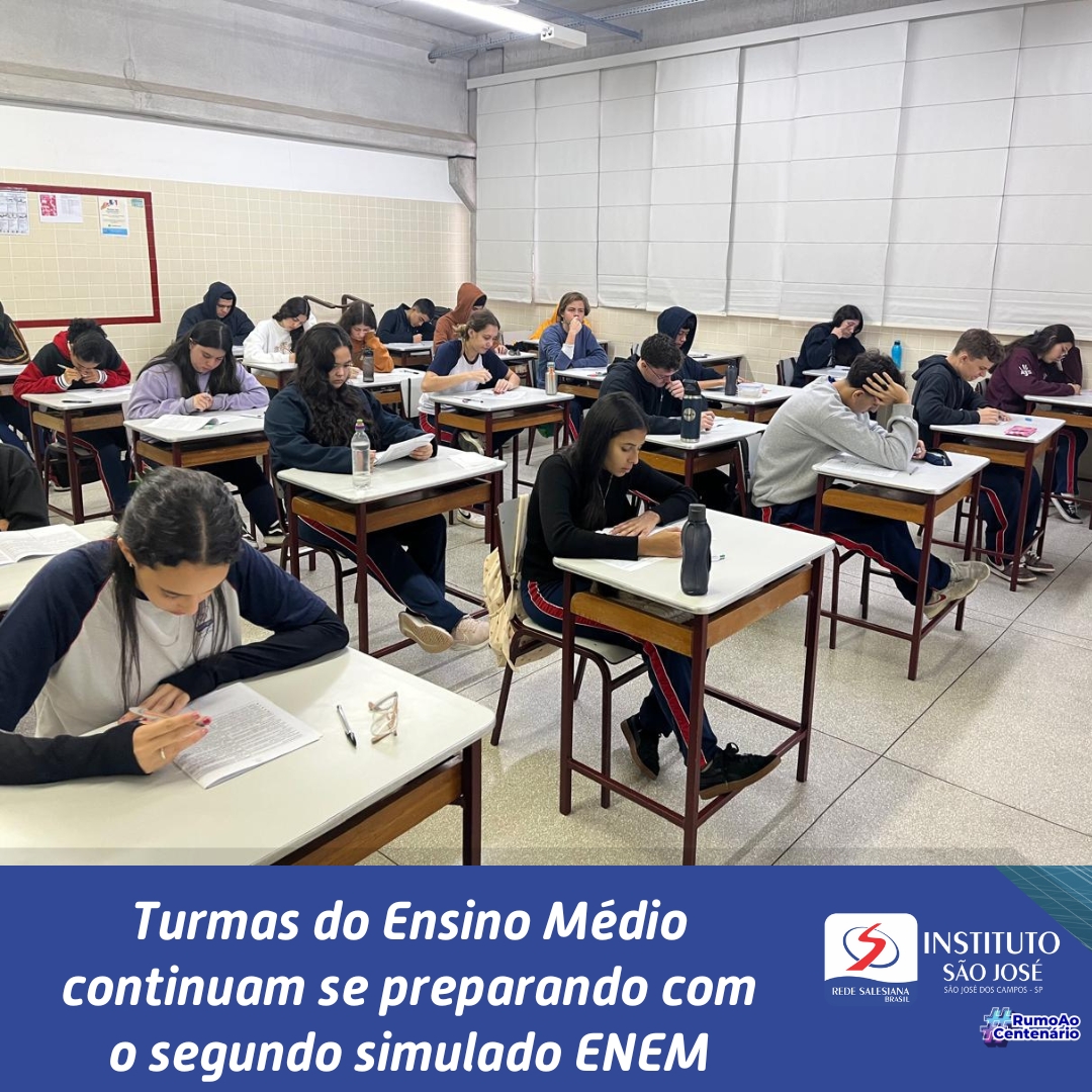Turmas do Ensino Médio participam do segundo simulado ENEM do ano