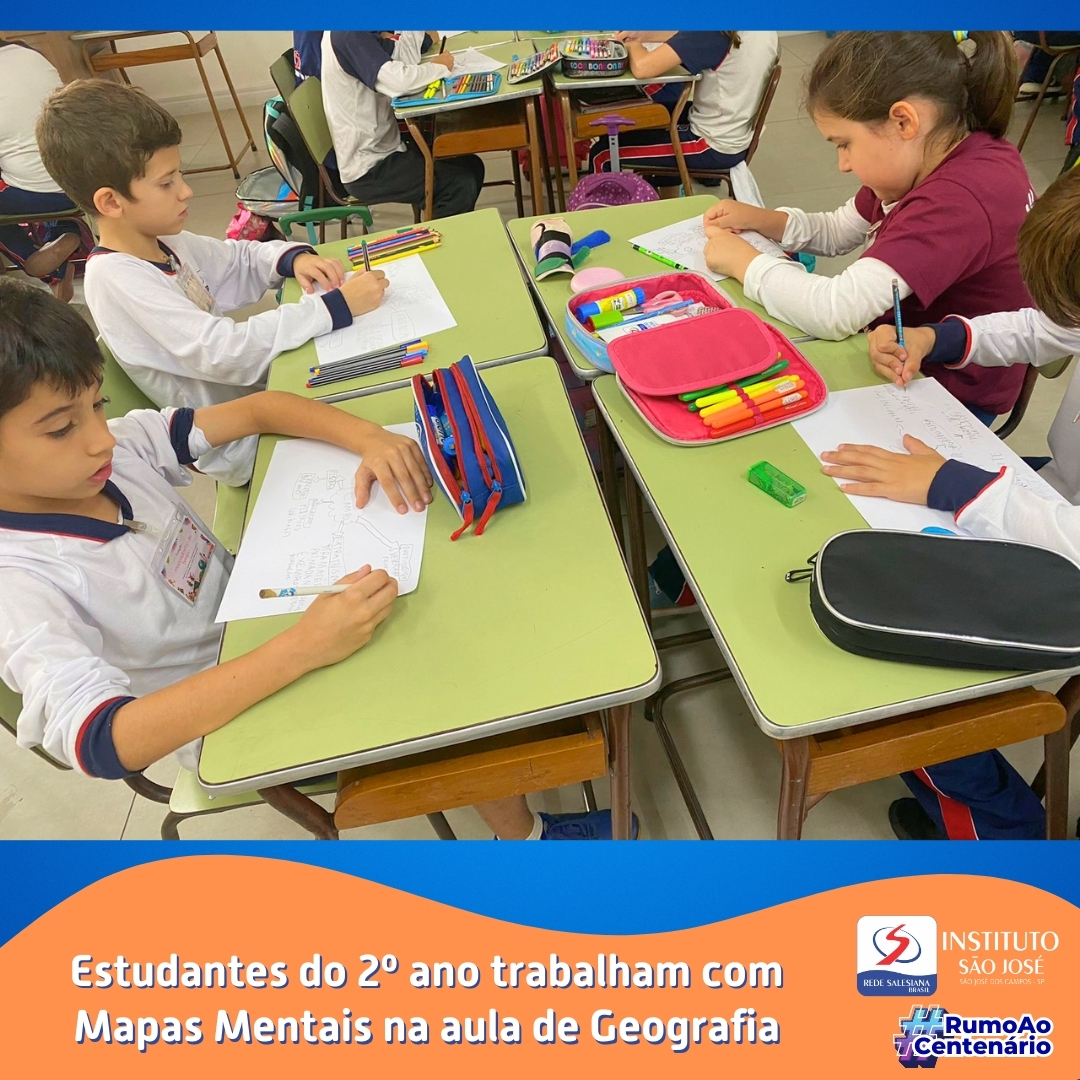 Estudantes do 2º ano utilizam Mapas Mentais