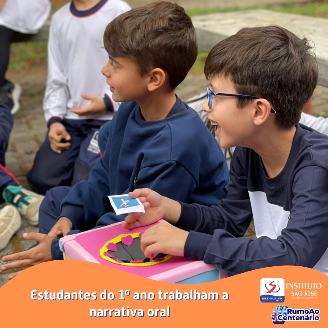 Estudantes do 1º ano trabalham a narrativa oral