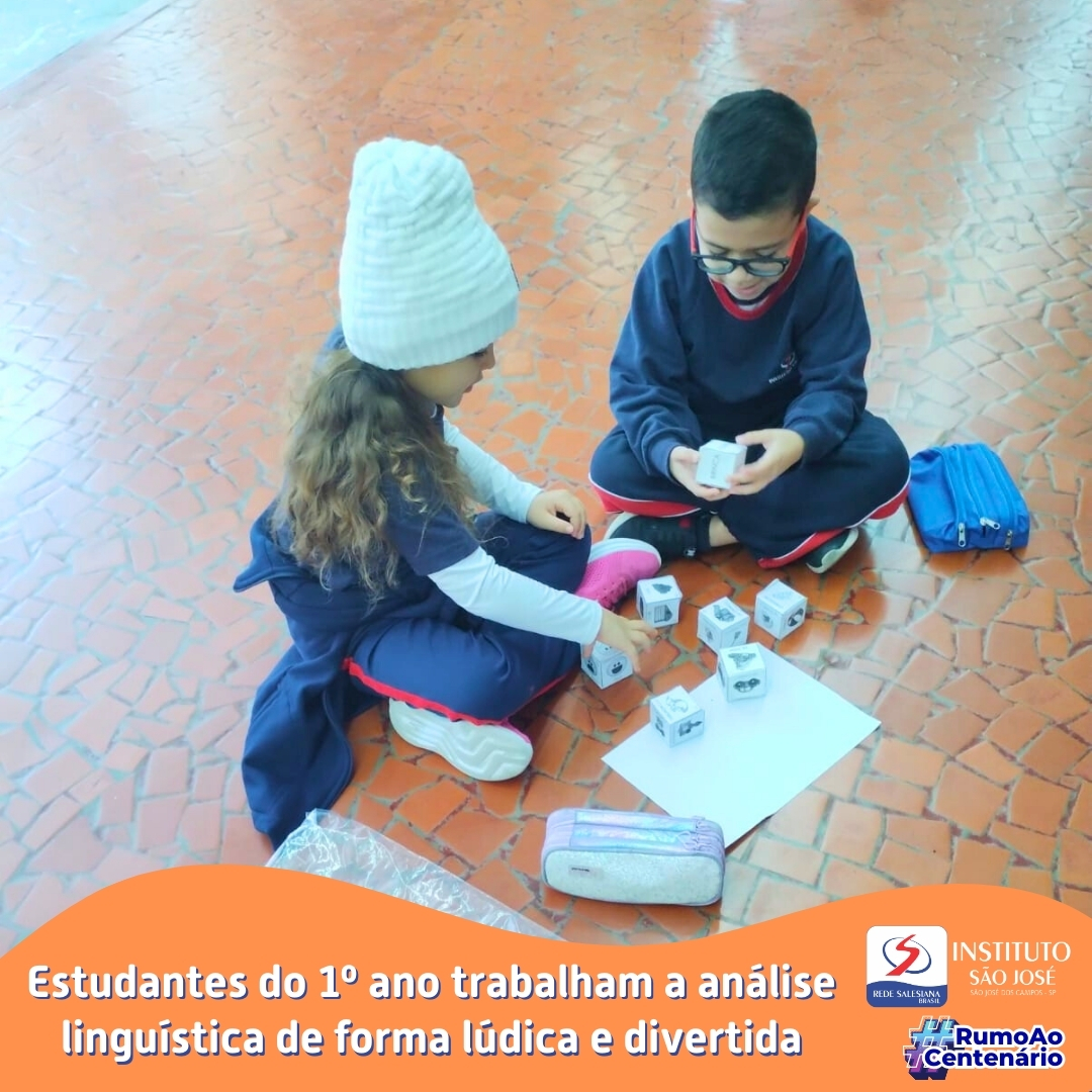 Estudantes do 1º ano trabalham a análise linguística