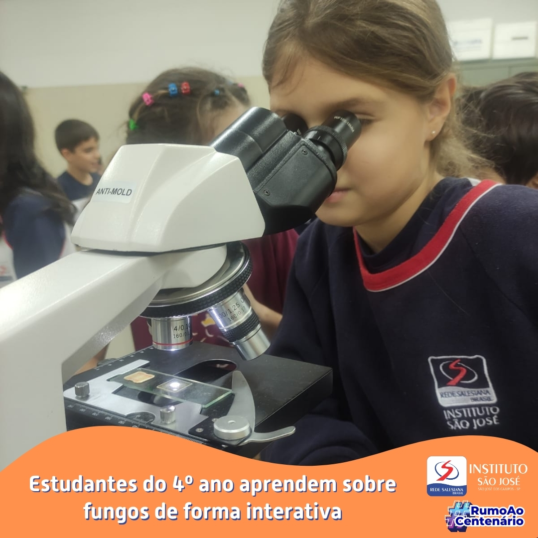 Estudantes do 4º ano aprendem sobre fungos de forma interativa