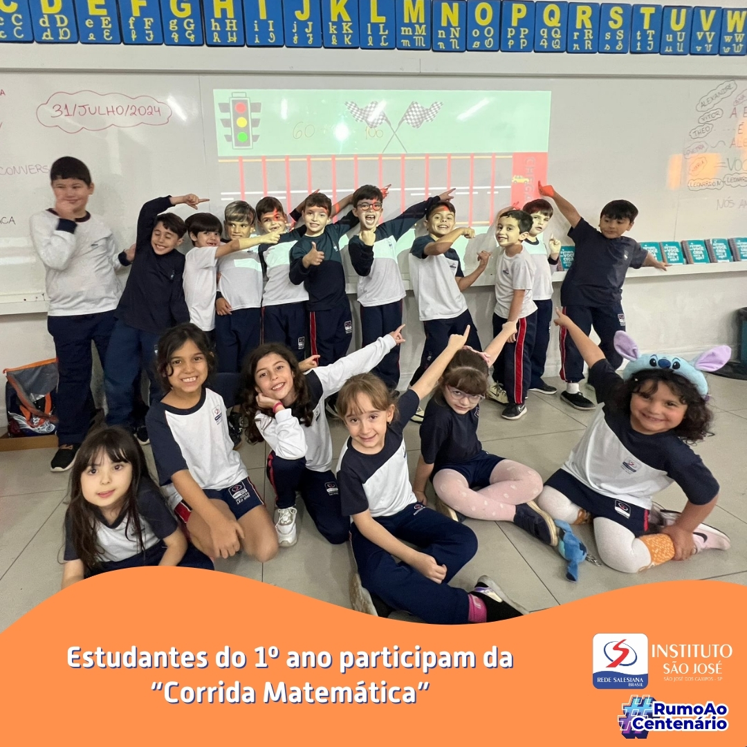 Estudantes do 1º ano participam da "Corrida da Matemática"