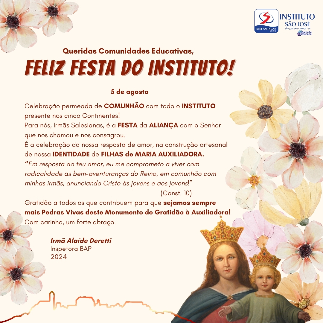 Dia das Filhas de Maria Auxiliadora