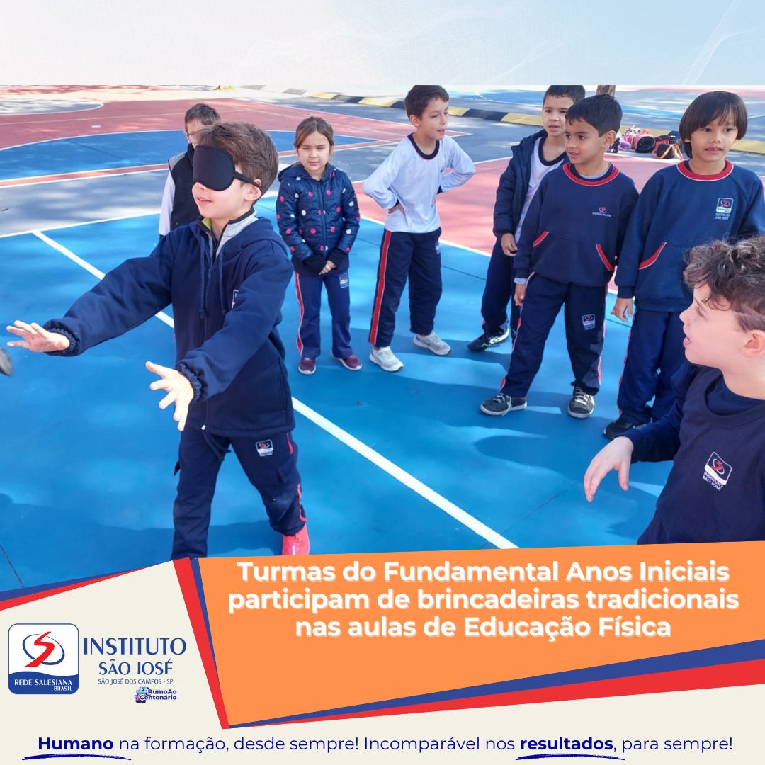 Turmas do Fundamental Anos Iniciais participam de brincadeiras tradicionais nas aulas de Educação Física