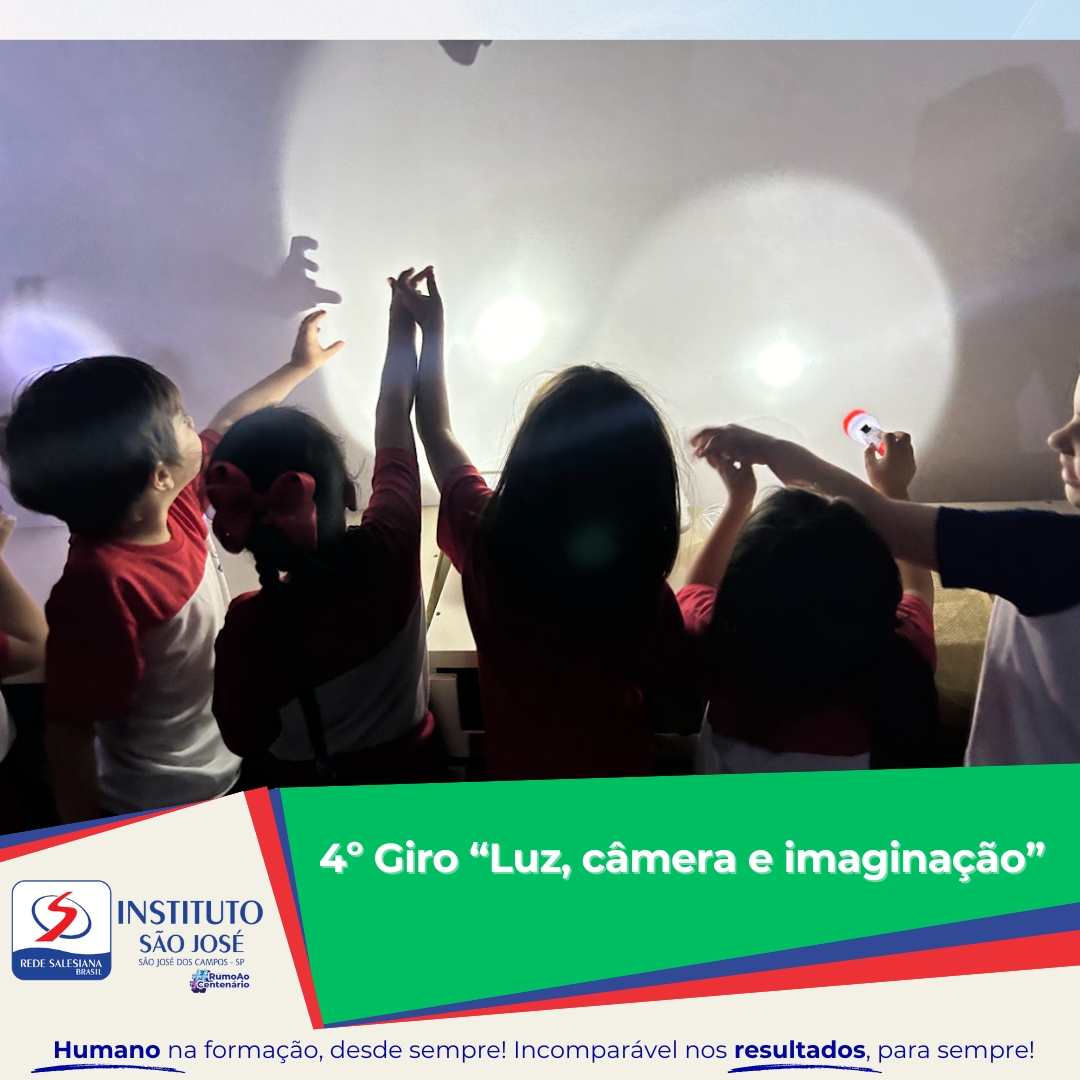 Crianças do Infantil III participam do 4º Giro “Luz, câmera e imaginação”