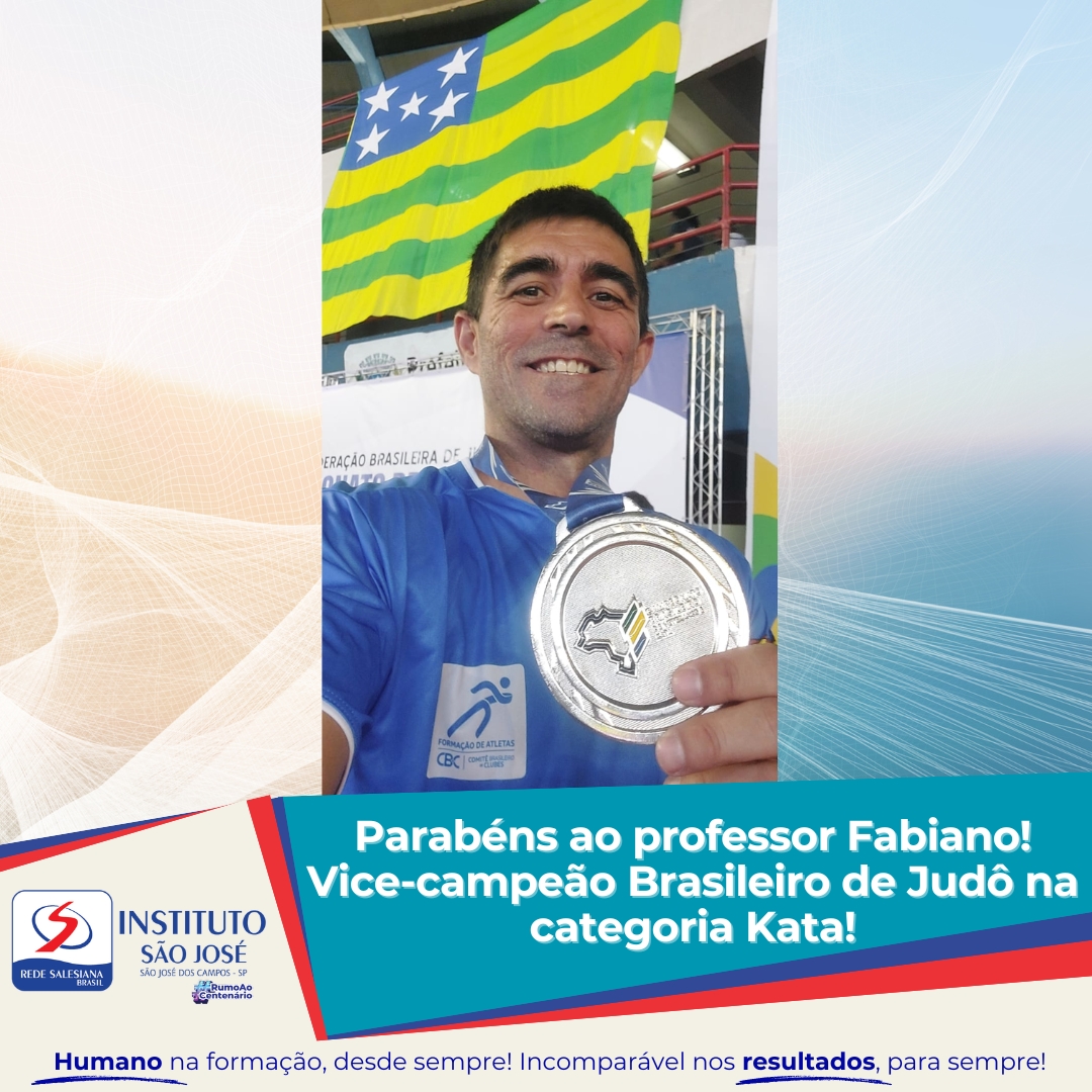 Professor do Instituto São José é vice-campeão no Campeonato Brasileiro de Judô, na categoria Kata