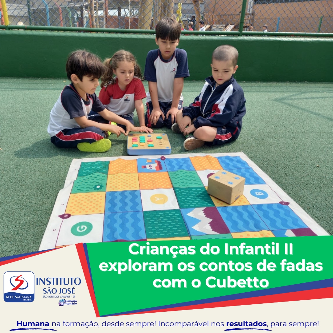 Crianças do Infantil II exploram os contos de fadas com o Cubetto