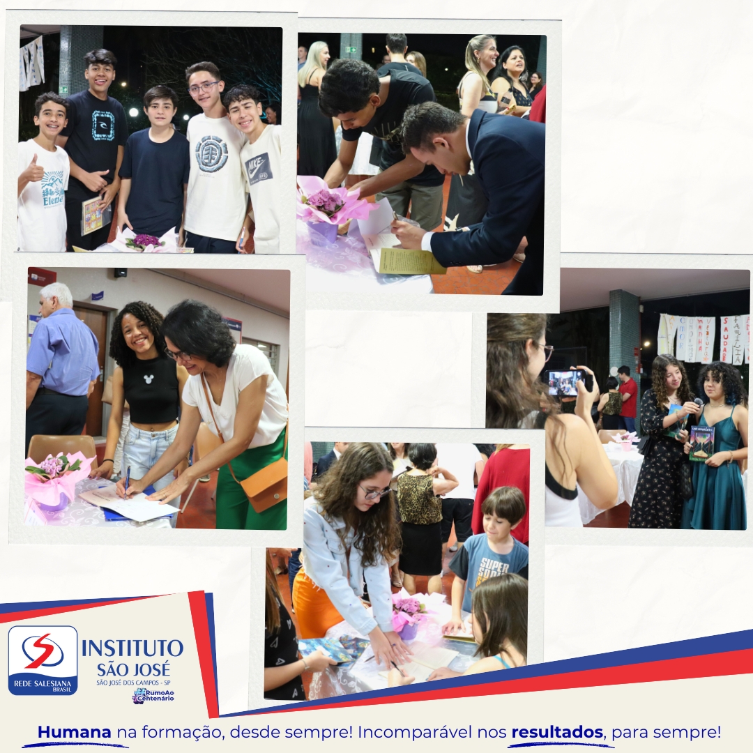 Lançamento dos livros de crônicas do 8º ano