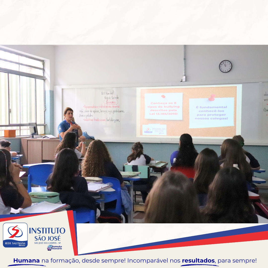 Orientadoras Educacionais conversam com os estudantes sobre prevenção ao bullying