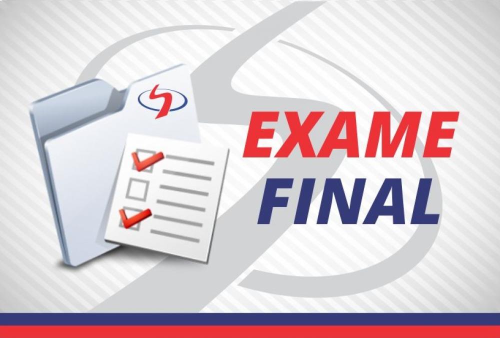 Atenção - Dias e Horários do Exame Final